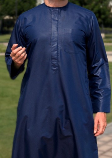 Classic navy platinum van custom qamis