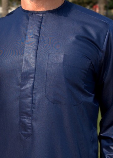 Classic navy platinum van custom qamis