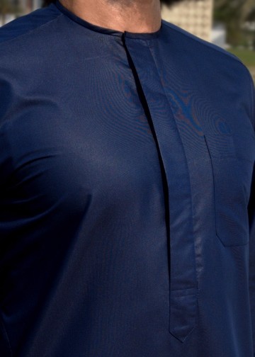 Classic navy platinum van custom qamis