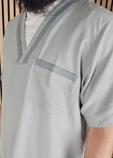 Kandora Saudi Comfort 19 Lichtgrijs van Lshbon