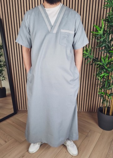 Kandora Saudi Comfort 19 Lichtblauw van Lshbon