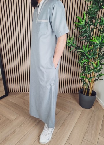 Kandora Saudi Comfort 19 Lichtblauw van Lshbon