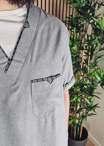 Kandora Saudi Comfort 27 Lichtgrijs van Lshbon