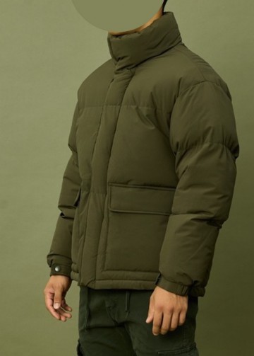 Groene Winterjas Puffer van Frilivin