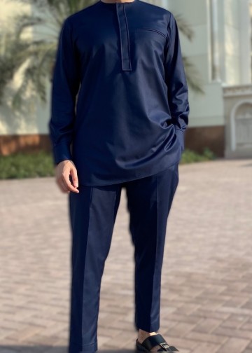 Nigerian Suit Nayja Navy van Custom Qamis