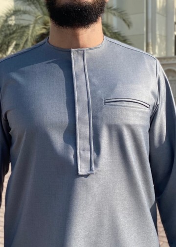 Nigerian Suit Nayja Grijs van Custom Qamis