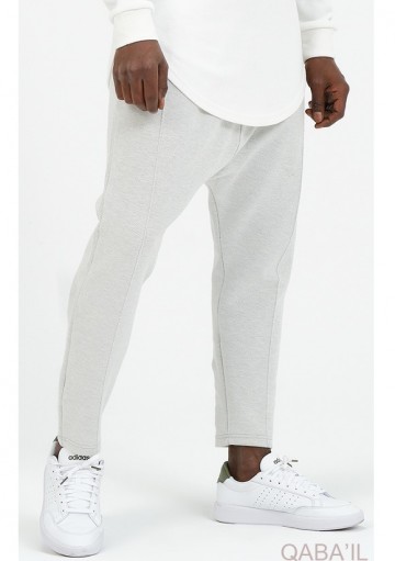 Lichtgrijze Harembroek City van Qaba'il