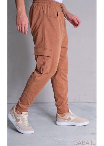 Cargo broek Flex Camel van Qaba'il