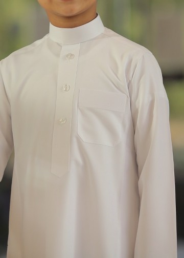 Créme Saudi Thobe voor Jongens van Daffah