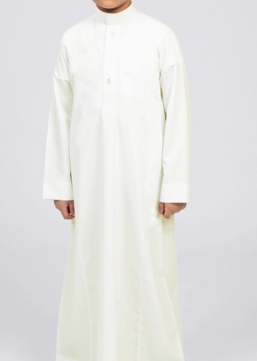Créme Saudi Thobe voor Jongens van Daffah