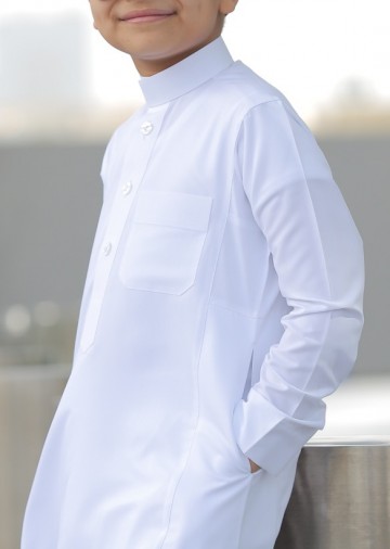 Witte Saudi Thobe voor Jongens van Daffah