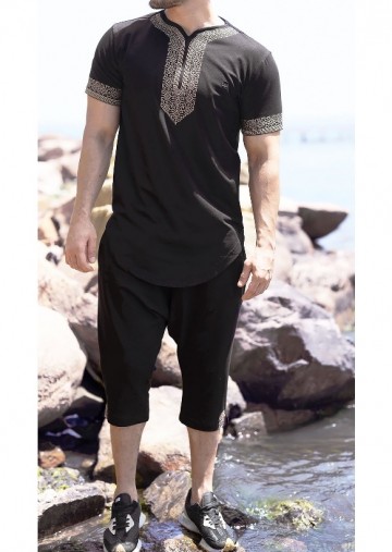 Zomeroutfit Etniz Zwart van Qaba'il