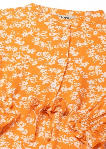 Oranje Maxi Jurk voor Meisjes van Deenya