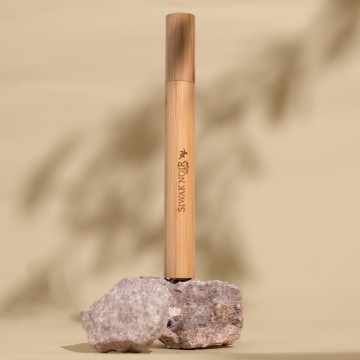 Siwak noir met bamboe houder 2