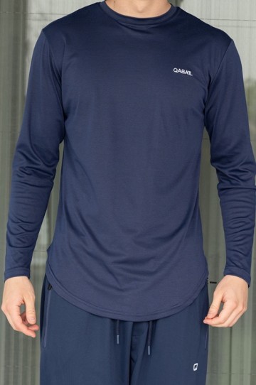 T shirt longsleeve qabail navy 2