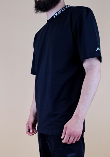 T shirt traveller zwart van new herritage 3
