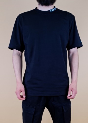 T shirt traveller zwart van new herritage