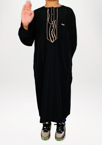 Thobe maghreb kids zwart 3