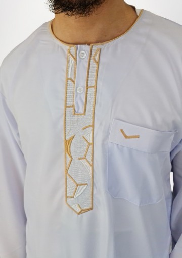 Thobe maghreb long wit 3