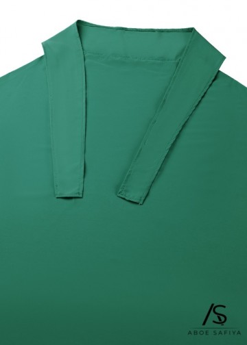 Tieback khimar medina silk donkergroen 2