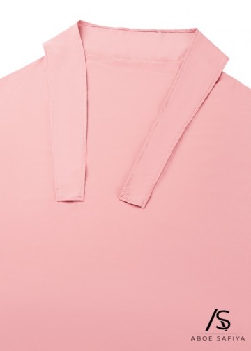 Tieback khimar medina silk roze 2