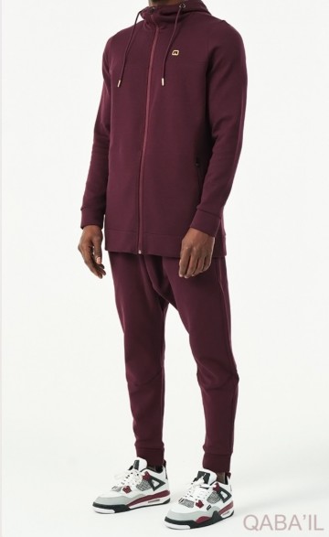 Trainingspak relax in bordeaux van qabail  2
