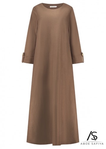 Winter abaya asiya bruin