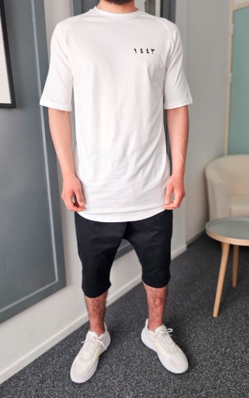 Wit t shirt 1443 van qawy 2