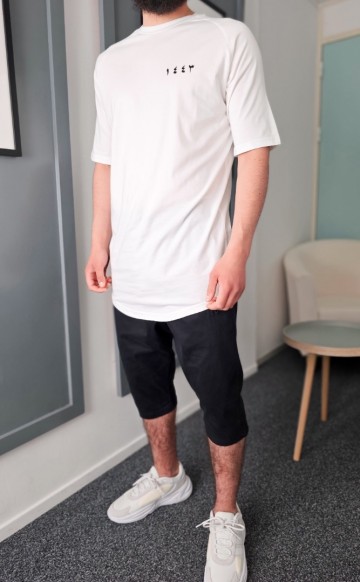 Wit t shirt 1443 van qawy 3