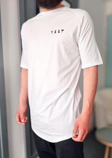 Wit t shirt 1443 van qawy