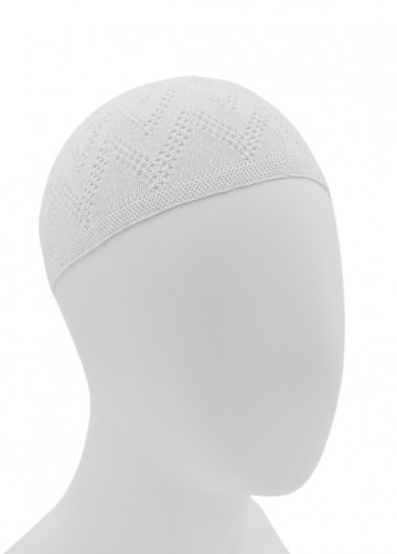 Witte gebedsmuts van katoenmix