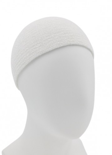 Witte gebedsmuts velvet basic