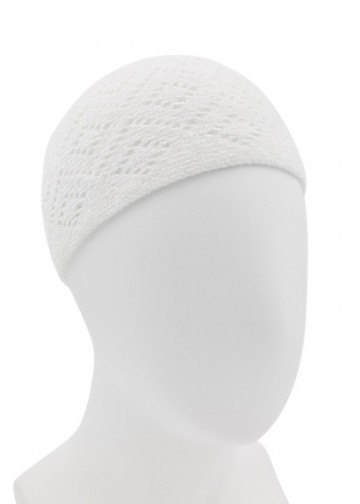 Witte gebedsmuts velvet subtle