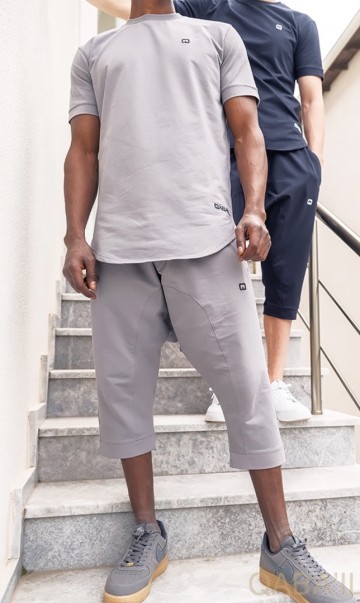 Zomeroutfit nautik navy en grijs