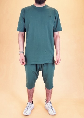 Zomeroutfit relax donkergroen van new heritage 3 2