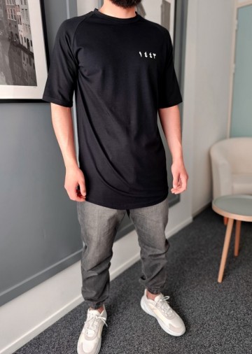 Zwart t shirt 1443 van qawy