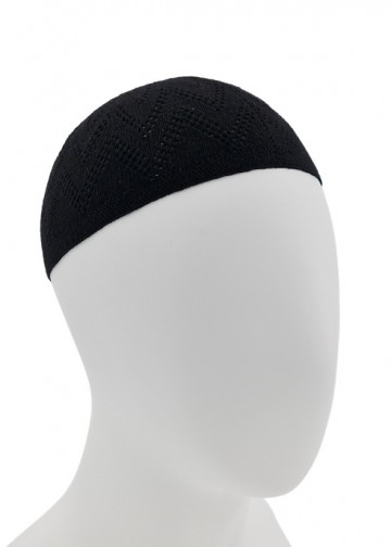 Zwarte gebedsmuts van katoenmix